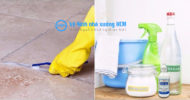 Tẩy vết ố vàng trên sàn htp